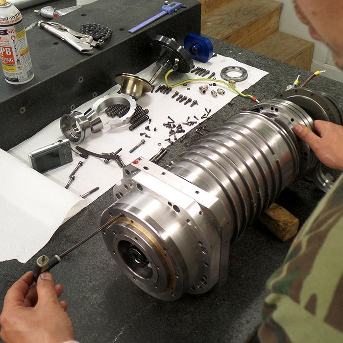 High speed spindle repair